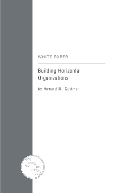 Horizontal Organization Chart Template
