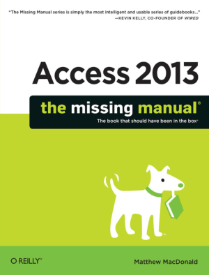 Free Download PDF Books, Access 2013 The Missing Manual