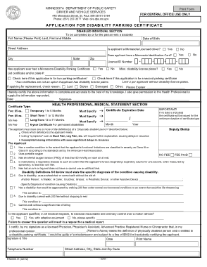 Disability Certificate Application Form Template