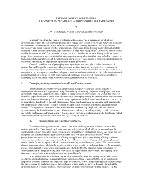 Pre Employment Confidentiality Agreement Template