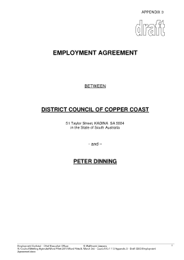 Free Download PDF Books, CEO Employment Agreement Draft Template