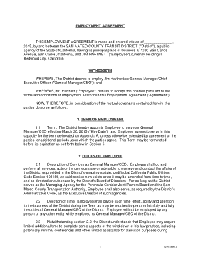 General Manager Employment Agreement Template