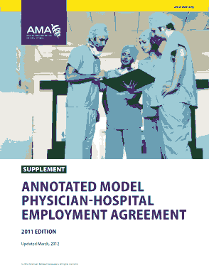 Annotated Model Physician Hospital Employment Agreement Template