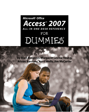 Microsoft Office Access 2007 All In One Desk Reference For Dummies, MS Access Tutorial