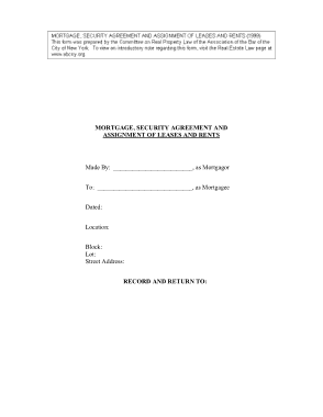 Sample Mortgage Assignment Agreement Template
