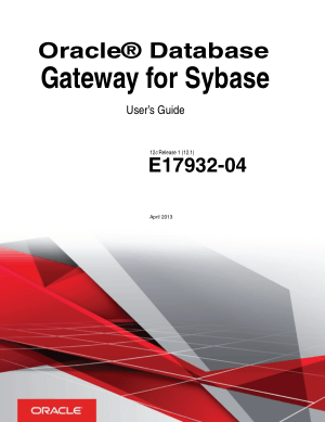 Oracle Database Gateway For Sybase