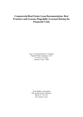 Free Download PDF Books, Commercial Real Estate Loan Documentation Template