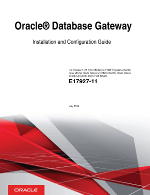 Oracle Database Gateway Installation And Configuration Guidefor Linux