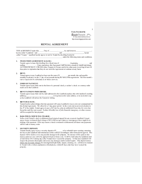 Apartment Month To Month Rental Agreement Template