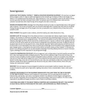 Free Business Rental Agreement Template