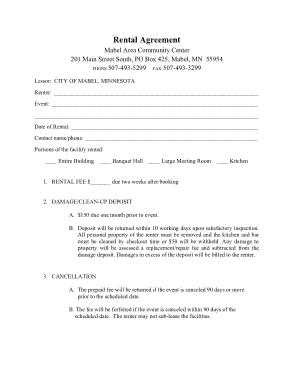 Sample Rental Agreement In Doc Template