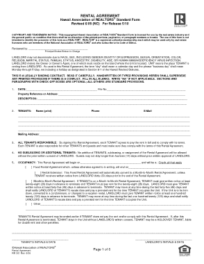 Tenant Month To Month Rental Agreement Template
