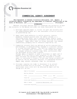 Commercial Agency Agreement Template