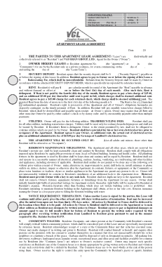 Basic Apartment Lease Agreement Template