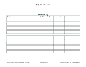 Free Download PDF Books, Project Management Decision Log Template