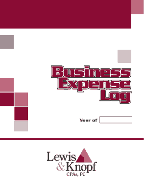 Free Download PDF Books, Business Expense Log Template
