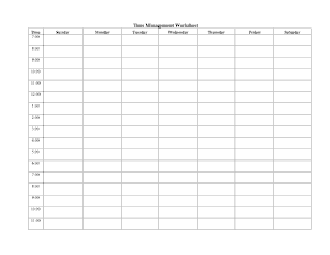 Daily Log For Time Management Template