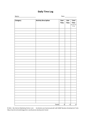 Time Trackings Template
