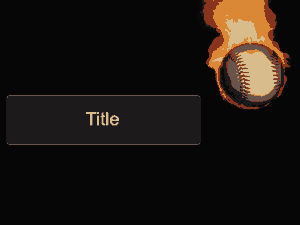Baseball Background PowerPoint Template