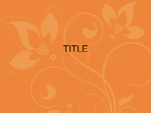 Floral Background PowerPoint Template