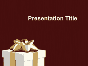 Gift PPT Background PowerPoint Template