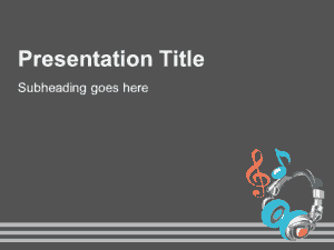 Music Background PowerPoint Template