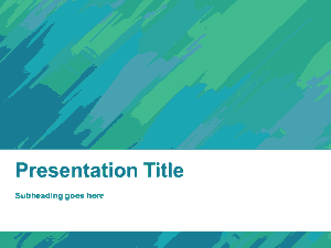 Painted Background PowerPoint Template