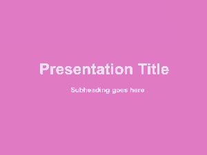 Pink Background PowerPoint Template
