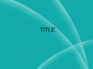 Turquoise Background PowerPoint Template