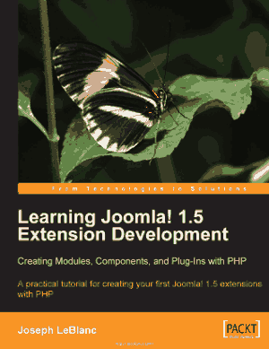 Learning Joomla Extension Development