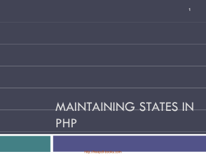 Maintaining States In PHP – PHP Lecture 11