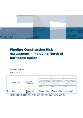 Pipeline Construction Risk Assessment Template