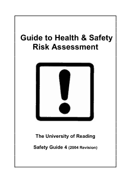 Guide to Health Safety Risk Assessment Template