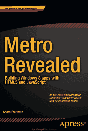 Metro Revealed Building Windows 8 Apps With HTML5 And JavaScript