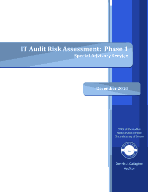IT Audit  Risk Assessment Template