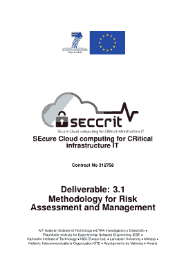 Free Download PDF Books, Secure Cloud IT Risk Assessment Methodology Template