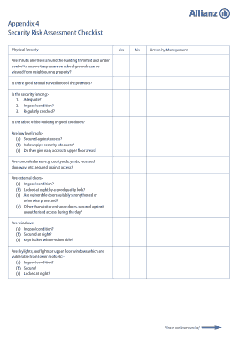 Free Download PDF Books, Checklist Security Risk Assessment Template