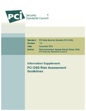 PCI DSS Risk Assessment Guidelines Template