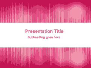 Pink Noise PowerPoint Template