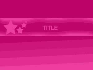 Pink Stars Power Point Template