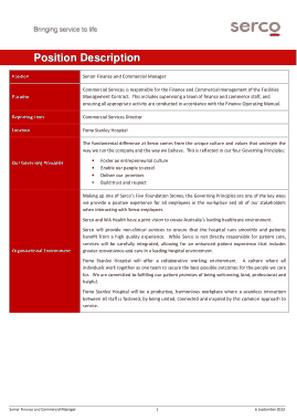 Free Download PDF Books, Senior Commercial Manager Job Description Sample Template