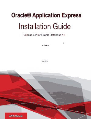 Oracle Application Express Installation Guide For Oracle Database 12