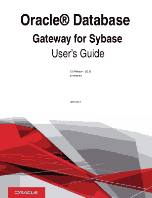 Oracle Database Gateway For Sybase User Guide