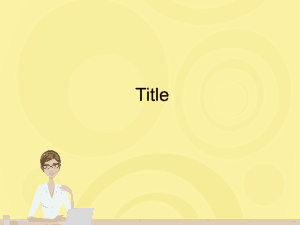 Business Woman PPT PowerPoint Template