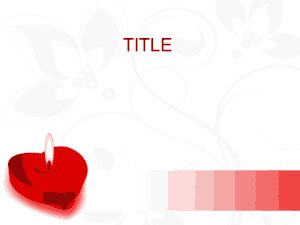 Candle of Love PowerPoint Template