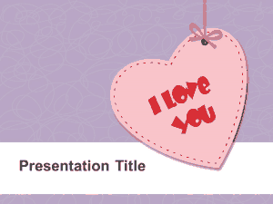I Love You PowerPoint Template
