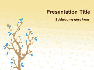 Cartoon Tree PowerPoint Template