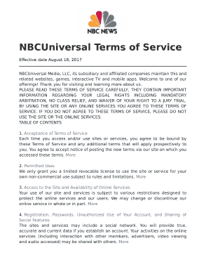 News Website Terms of Service Template