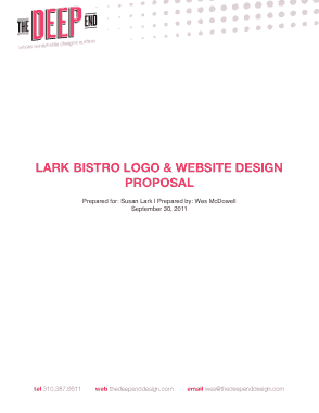 Logo and Website Design Proposal Template