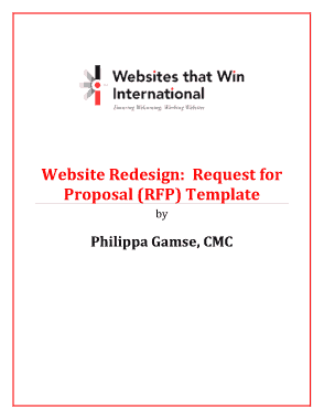 RFP Website Redesign Proposal Template